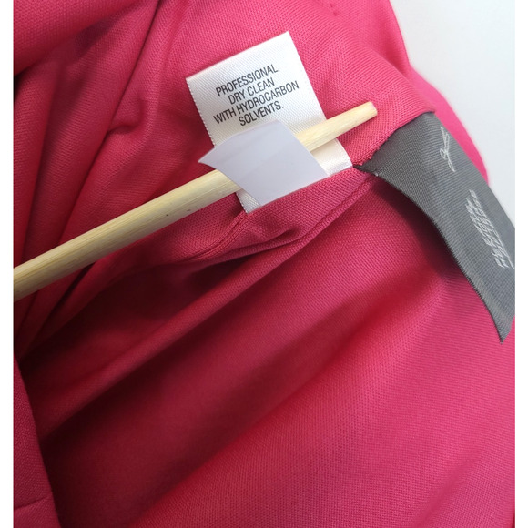 Dana Buchman Sheath Dress Ruched Cap Sleeve Women 10 Fuchsia Office Feminine - Picture 10 of 15